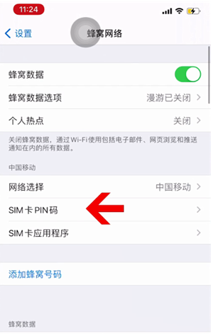 浩口镇苹果14维修网分享如何给iPhone14的SIM卡设置密码 